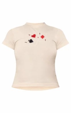 Stone Ace Card Fitted T Shirt