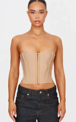 Stone Bandage Hook And Eye Structured Corset