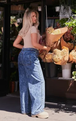 Stone Basic Slinky Short Sleeve Bodysuit