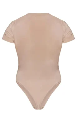 Stone Basic Slinky Short Sleeve Bodysuit