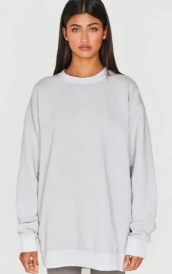 Stone Better Days Ahead Back Printed Washed Sweatshirt