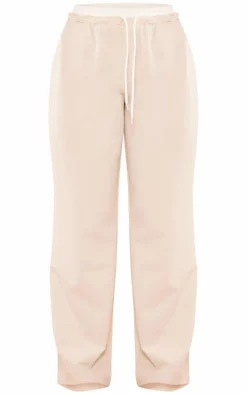 Stone Boxer Detail Drawstring Waist Pants