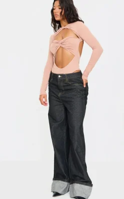 Stone Contour Jersey Cut Out Bodysuit