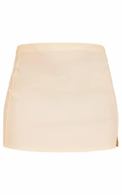 Stone Contour Slinky Split Hem Mini Skirt
