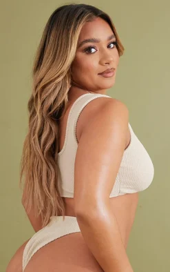 Stone Crinkle Fuller Bust Bikini Top