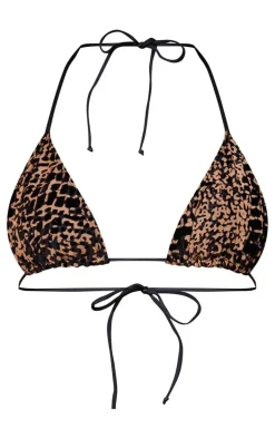 Stone Devore Triangle Bikini Top