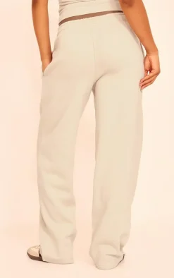 Stone Embroidered 45 Graphic Wide Leg Sweatpants