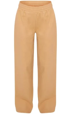 Stone Fleece Contrast Mid Rise Wide Leg Sweatpants