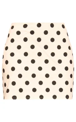 Stone Polka Dot Mini Skirt