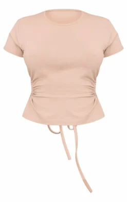 Stone Slinky Backless T Shirt