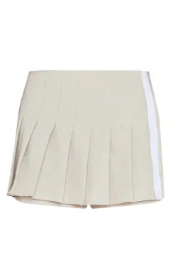 Stone Tailored Pleated Mini Skort