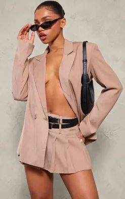 Stone Tailored Woven Oversized Blazer