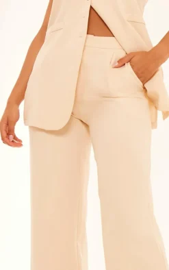 Stone Tailored Woven Wide Leg Pants