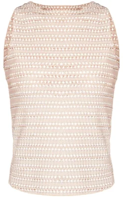 Stone Textured Boatneck Long Top