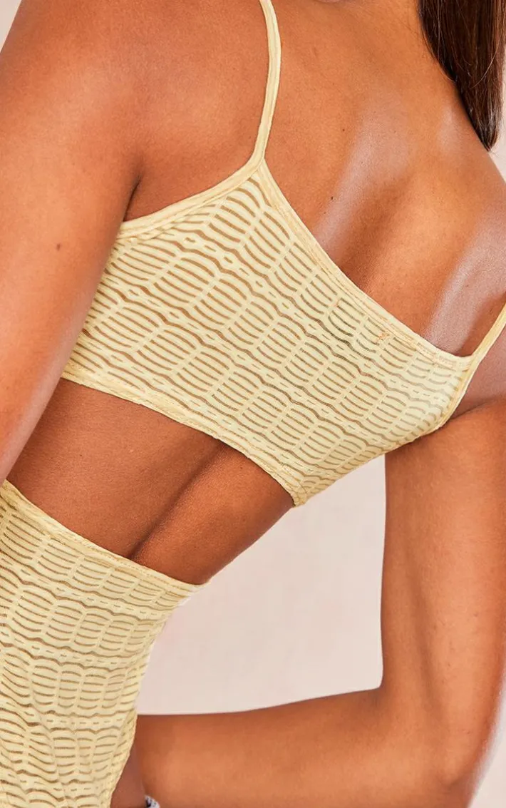 Stone Textured Strappy Open Back Bodysuit