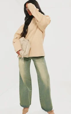 Stone Washed Double Sleeve Sweatshirt