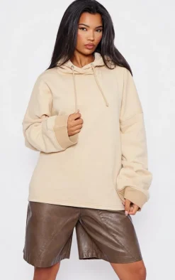 Stone Washed Oversized Wide Hem Hoodie