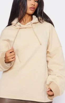Stone Washed Oversized Wide Hem Hoodie