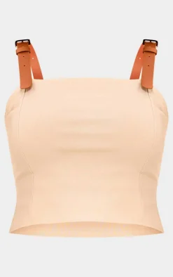 Stone Woven Belted Puff Ball Skirt