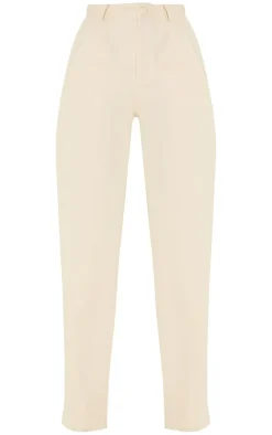 Stone Woven Pleat Detail Wide Leg Pants