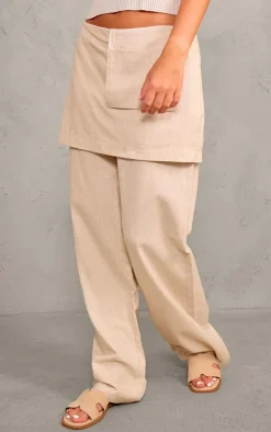 Stone Woven Skirt Pants