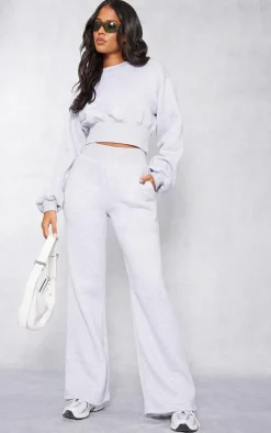 Tall Ash Grey Wide Leg Sweatpant