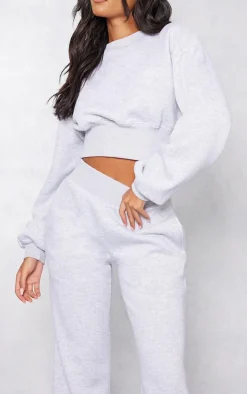Tall Ash Grey Wide Leg Sweatpant