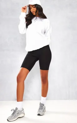 Tall Black Basic Jersey Bike Shorts