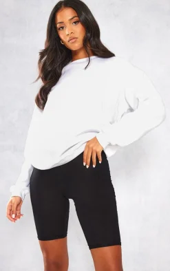 Tall Black Basic Jersey Bike Shorts