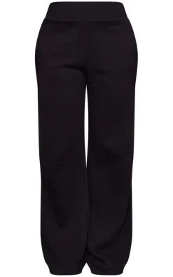 Tall Black High Waisted Wide Leg Sweatpants