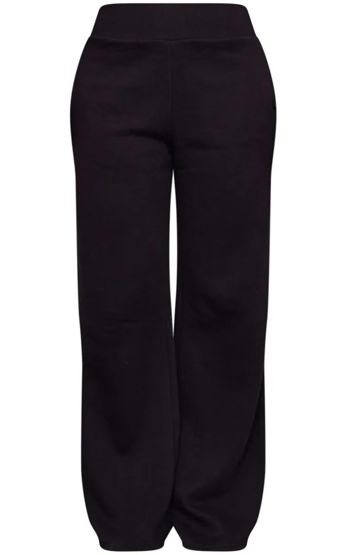 Tall Black High Waisted Wide Leg Sweatpants