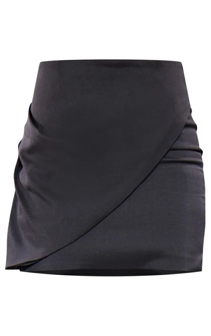 Tall Black Tailored Mini Skirt