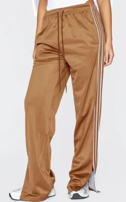 Tall Chocolate Tricot Split Hem Sweatpants