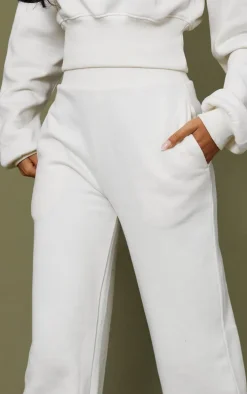Tall Cream High Waist Wide Leg Sweatpants