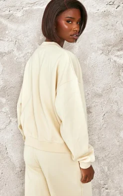 Tall Cream Notre Dame Oversized Sweatshirt