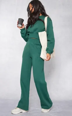 Tall Green Wide Leg Sweatpants