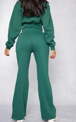 Tall Green Wide Leg Sweatpants
