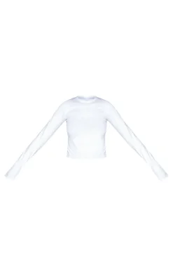 Tall Grey Marl Embossed Studio Archives Long Sleeve T Shirt