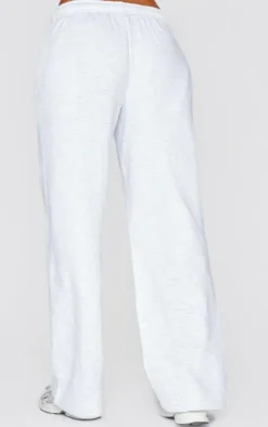 Tall Grey Marl Embossed Studio Archives Wide Leg Sweatpants