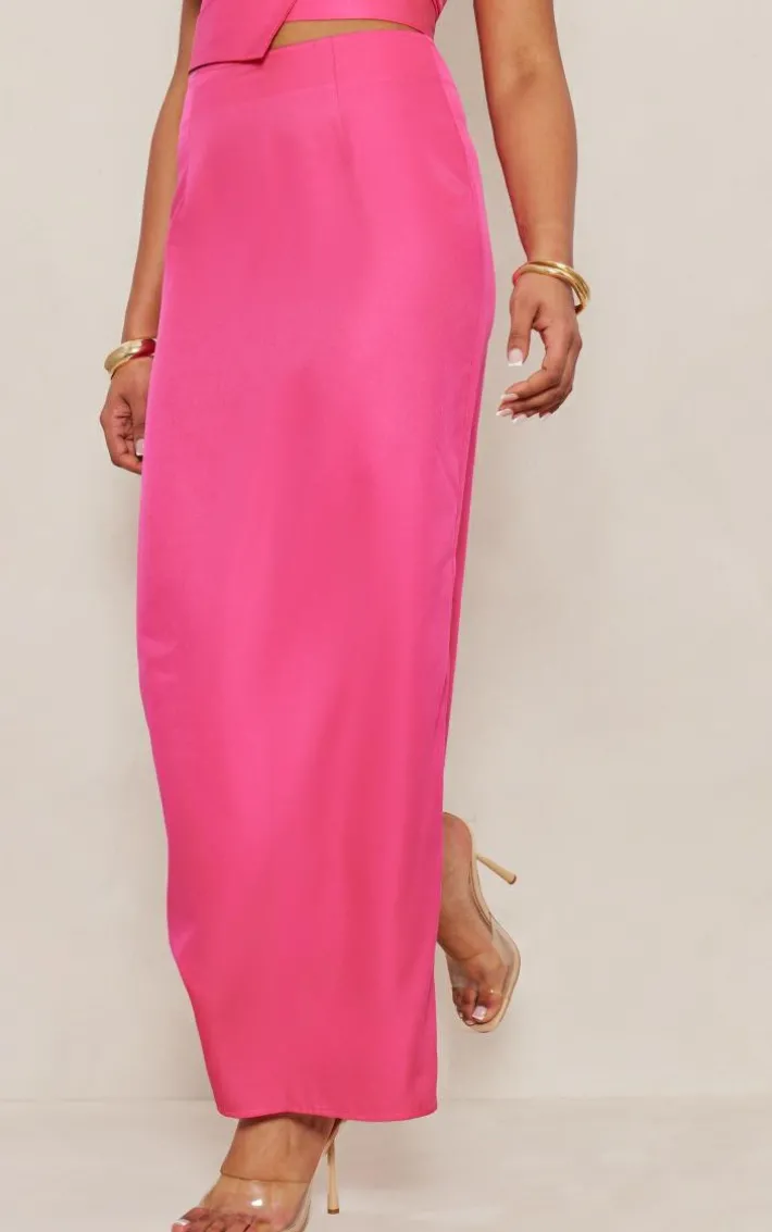 Tall Hot Pink Maxi Skirt