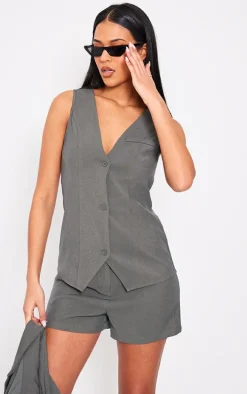 Tall Khaki Tailored Shorts