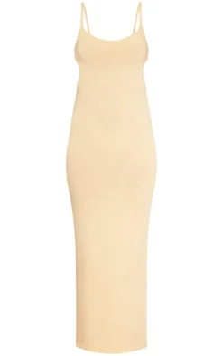 Tall Lemon Cut Out Detail Knitted Midaxi Dress