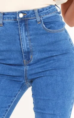 Tall Mid Blue Wash 5 Pocket High Waist Skinny Jeans