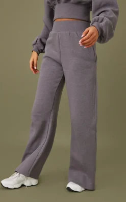 Tall Steel Blue High Waist Wide Leg Sweatpant