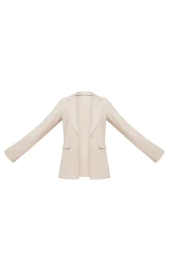 Tall Stone Brushed Wool Look Oversized Blazer