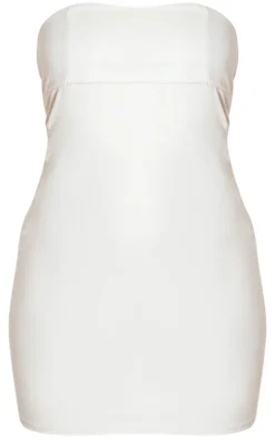 Tall Stone Faux Suede Bandeau Mini Dress