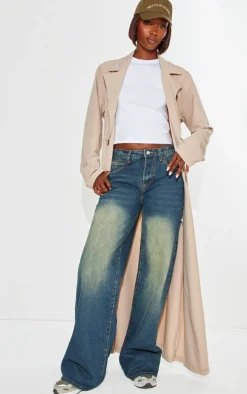 Tall Stone Structured Midaxi Trench