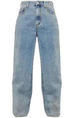 Tall Vintage Bleach Wash High Waist Baggy Boyfriend Jean