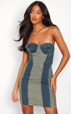 Tall Vintage Wash Denim Mini Dress