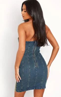 Tall Vintage Wash Denim Mini Dress